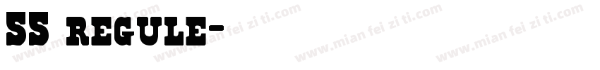 55 regule字体转换